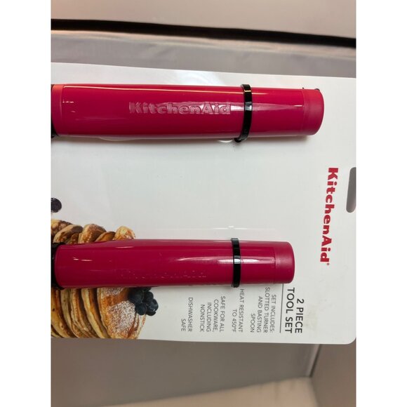 KitchenAid Hot Pink Hibiscus 12 pc. Utensils Set NEW WITH TAGS! - Picture 6 of 9